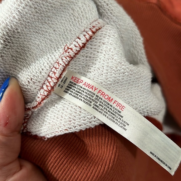 Free People Movement Multicolor Checker Mock Neck Crop Sweatshirt Size Medium - Picture 6 of 9